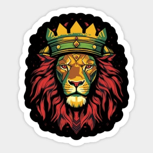 lion junteenth black history month Sticker